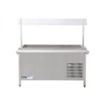 Salad Bar autoservicio 4 depósitos eléctrico monofásico VENTUS Cód.VENESBA-4E
