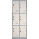 Locker metálico  2 cuerpos 6 puertas Cód.PC-2C6P