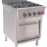 Cocina Industrial 4 Platos 1 Horno GLP/GN MAIGAS Cód.6EA48