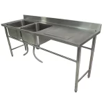 Lavafondo 2 tachos secador derecho 2000 mm MAIGAS Cód.6EDR8