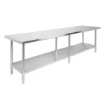 Mesón central acero inoxidable 2.40x60cm ECOBECK Cód.RMTC-2400