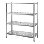 ESTANTE PERFORADO 120X50X180 CM. INOX PROCHEF CÓD.FSN-4-1200