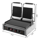 Plancha Doble Contacto, Arriba Acanalada / Abajo Lisa Heg-813a Ecobeck