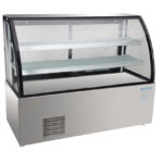 Vitrina Pastelera Curva KVPH-1500YN  Negra Ecobeck