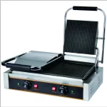 Plancha Doble Contacto Acanalada/Acanalada Mod. Heg-813 Ecobeck