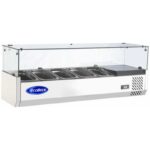 Salsera Refrigerada Sobremesa  KVSR-1200, 5 Depósitos A.I. 1/4x10 Ecobeck